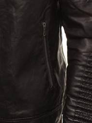 Kurtka skórzana męska ciemnobrązowa OZONEE YD/BF5920107Z