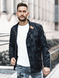 Куртка демicезонна чоловіча Чорна OZONEE O/99237