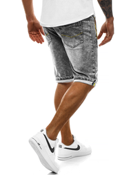 Шорти джинсові чоловічі Темно-сірі OZONEE RF/HY348