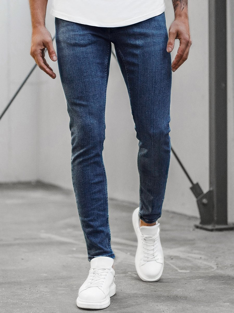 Spodnie męskie jeans niebieskie OZONEE O/4407/02