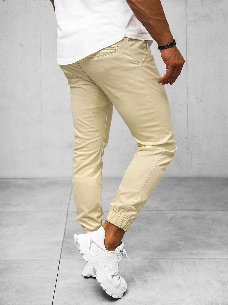 Штани чоловічі джоггери Бежевi OZONEE O/399