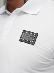 Koszulka męska polo biała OZONEE NB/MT3124