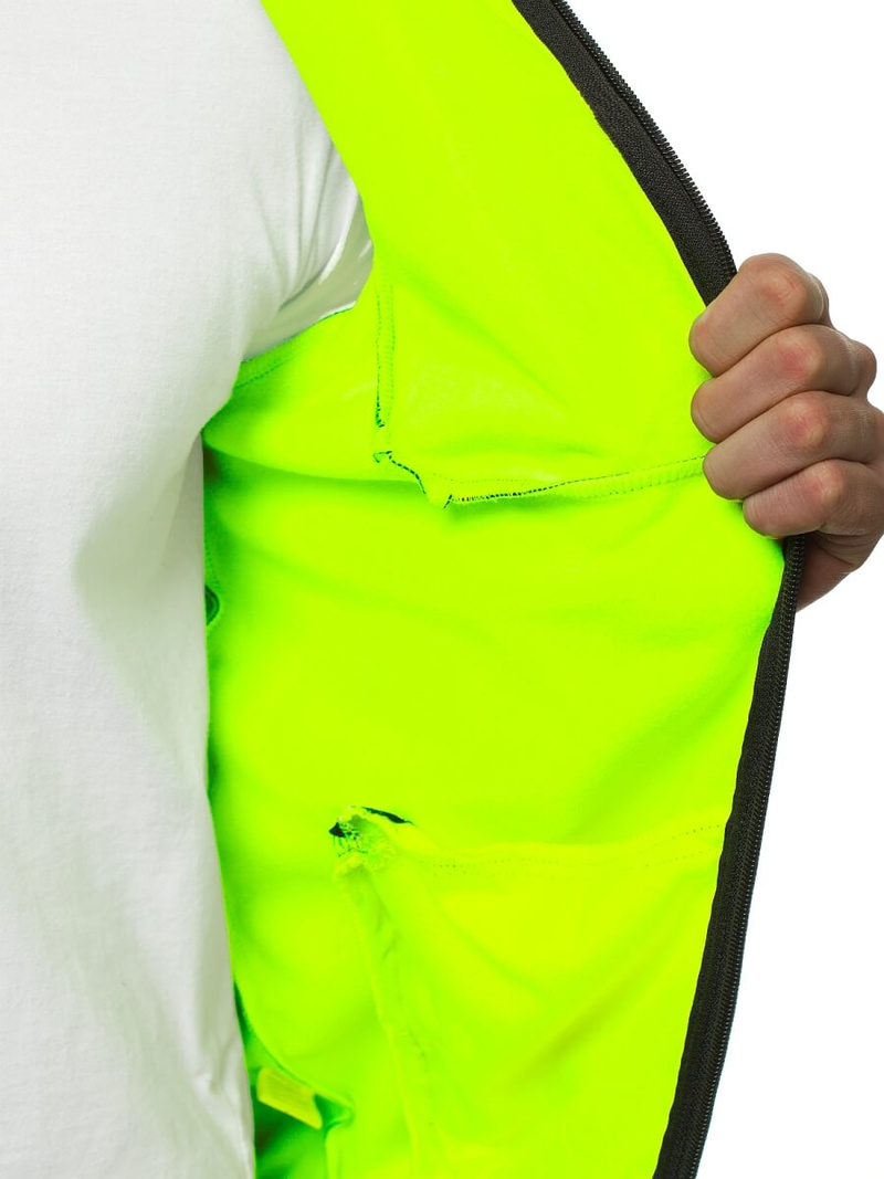 Kurtka softshell męska z kapturem czarna OZONEE JS/KS2183