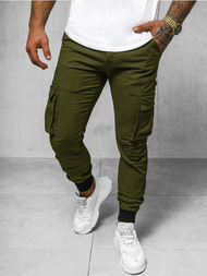Spodnie męskie joggery cargo zielone OZONEE NB/MP0208MVZ
