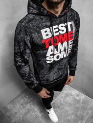 Bluza męska czarna OZONEE JS/DD269Z