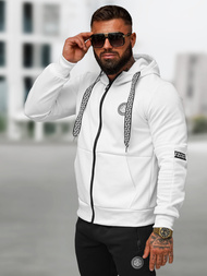 Komplet dresowy męski biało-czarny OZONEE O/LN11887