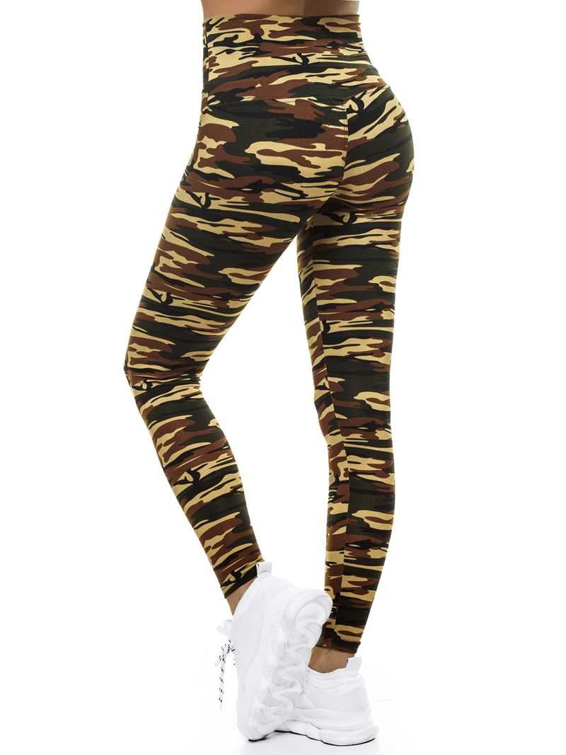 Legginsy damskie moro-beżowe OZONEE JS/YW01044/A70