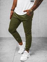 Spodnie męskie chino joggery khaki OZONEE O/399