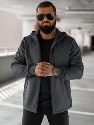 Куртка софтшелл чоловіча графіт OZONEE JS/27B6529/5Z