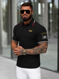 Футболка Поло Чоловіча Чорна OZONEE NB/MT3144