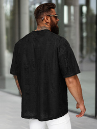 T-shirt męski oversize czarny OZONEE O/B1149