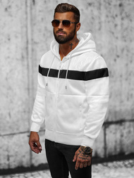 Толстовка чоловіча біла OZONEE JS/3B557