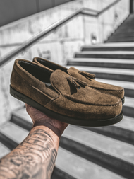 Чоловіче взуття снікерси Slip On Коричневi O/KN07