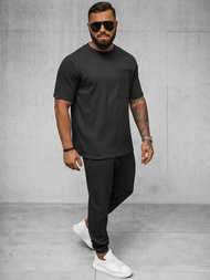 T-shirt męski czarny OZONEE O/Y960T