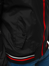 Kurtka przejściowa męska bomberka czarna OZONEE JS/M10296