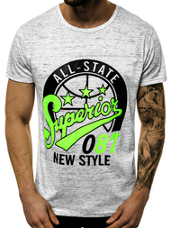 T-Shirt męski szary OZONEE JS/KS2043