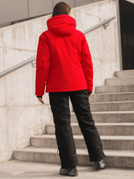 Kurtka damska zimowa czerwona OZONEE JS/HH012/5