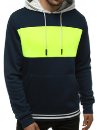 Bluza z kapturem męska granatowa OZONEE JS/KS2179