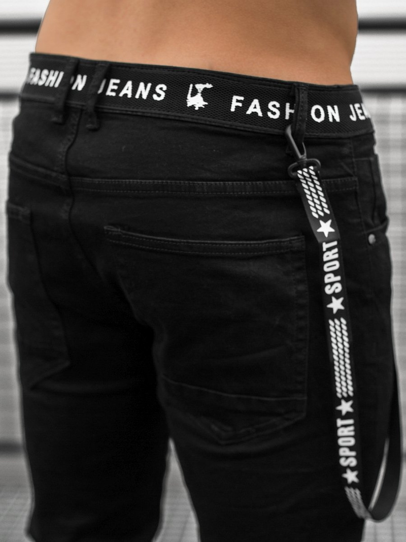 Джинси чоловічі Чорнi OZONEE O/TF061Z