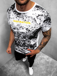 T-Shirt męski biały OZONEE JS/SS10928Z