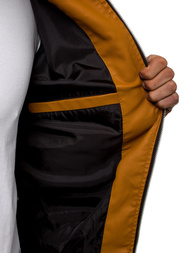 Kurtka skórzana męska jasny-camel OZONEE JB/JP1147/5Z