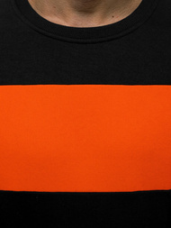 Bluza męska czarno-pomarańczowa OZONEE JS/2020/32