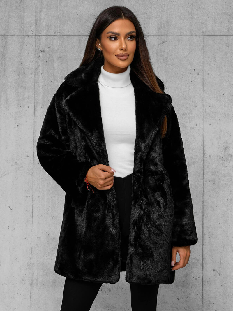 Куртка жіноча чорна OZONEE JS/11Z8168Z