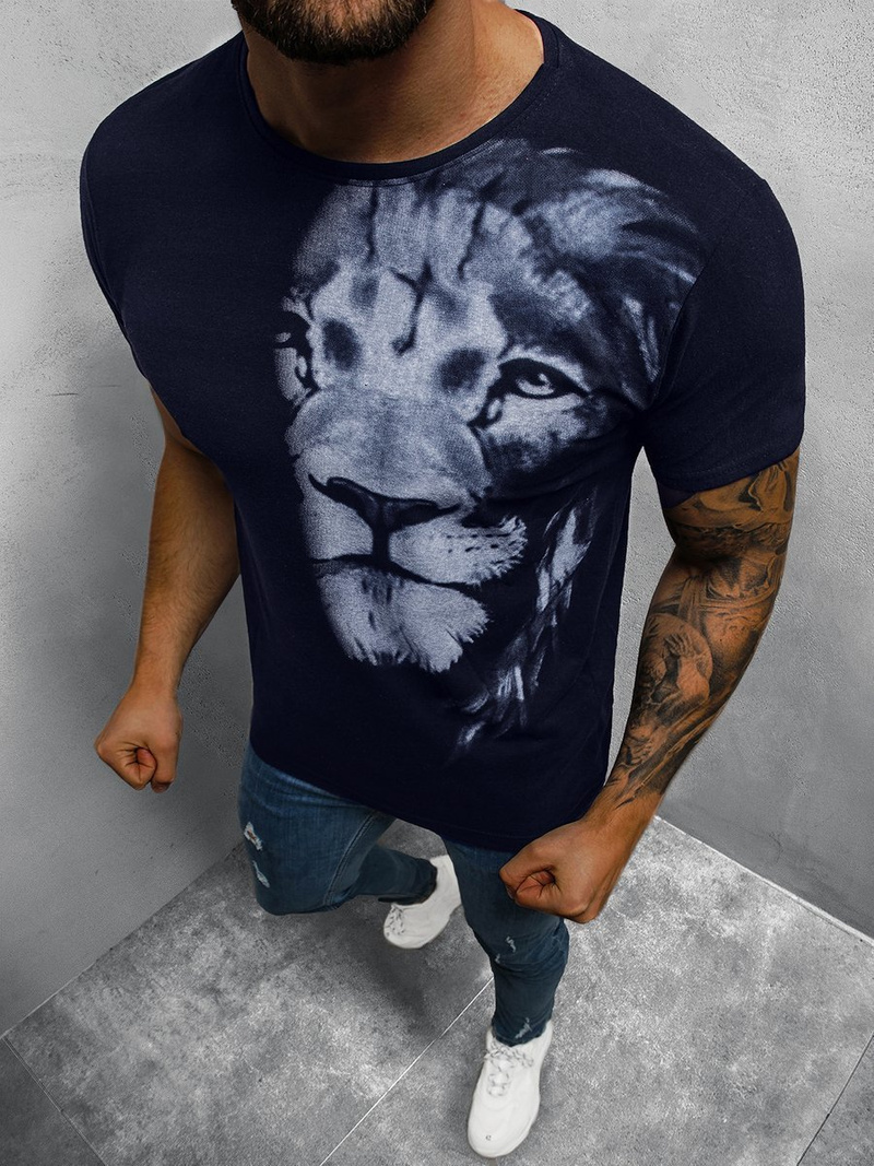 Футболка чоловіча Темно-Синiй OZONEE O/BL77