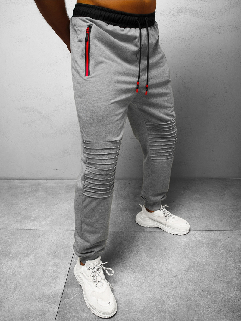 Spodnie dresowe męskie szare OZONEE JS/68K10328