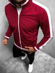 Bluza męska rozpinana bordowa OZONEE O/2126Z