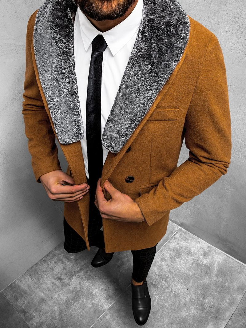 Пальто чоловіче Гiрчичнi OZONEE O/5626