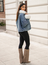 Kurtka damska jeansowa niebieska OZONEE JS/11Z8219