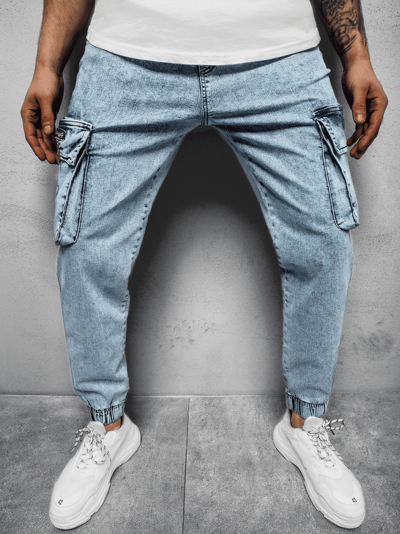 Штани чоловічі джоггери Синi OZONEE MACH/51222