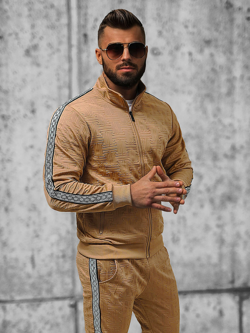 Чоловічий спортивний комплект Бежевий OZONEE O/3A163