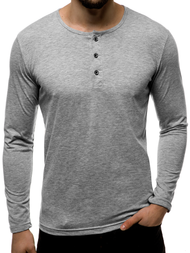 Longsleeve męski szary OZONEE O/1114