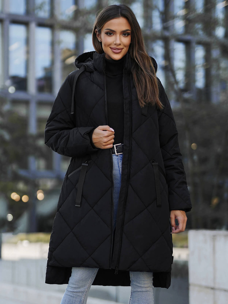 Куртка жіноча чорна OZONEE JS/5M3168/392