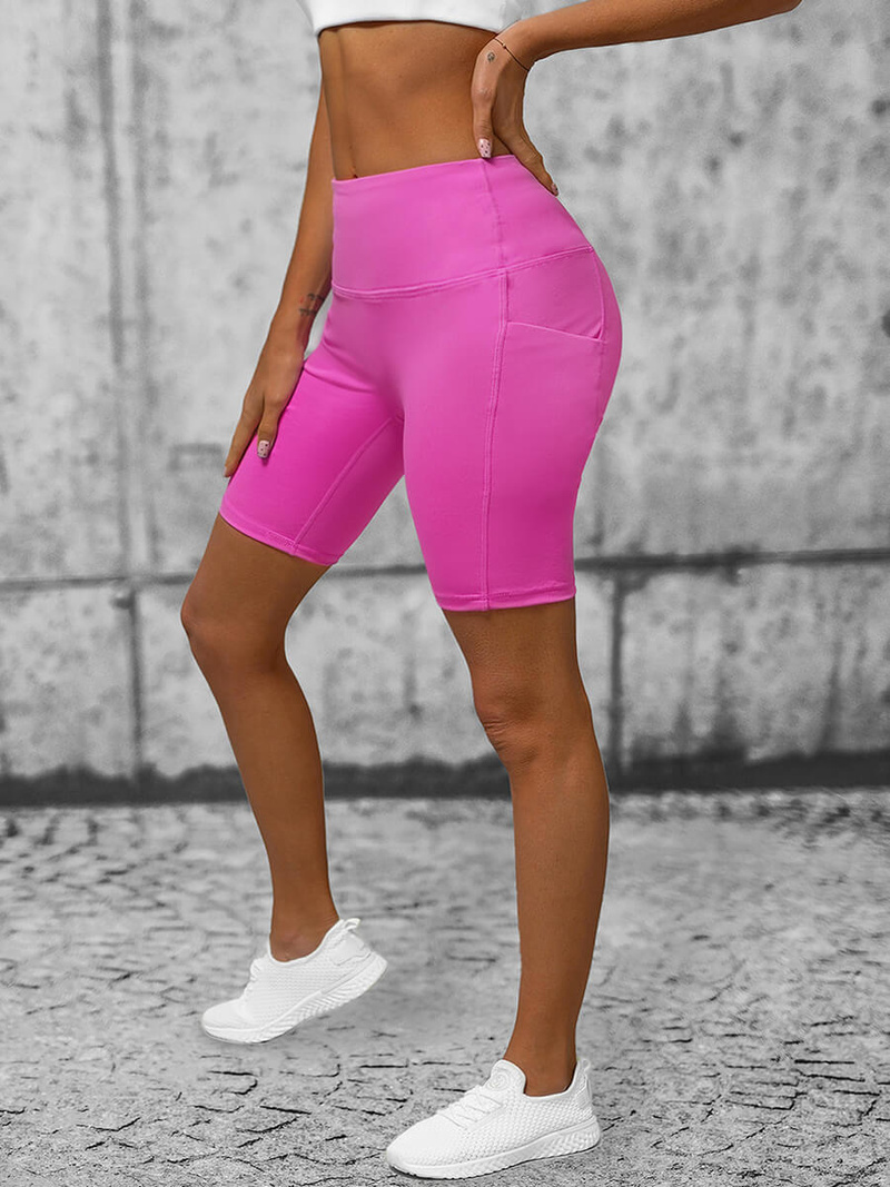 Legginsy krótkie damskie kolarki różowe OZONEE O/YY9232A