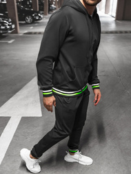 Komplet dresowy męski czarny OZONEE JS/68C10255Z