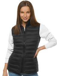 Kamizelka damska pikowana czarna OZONEE JS/M23038/392