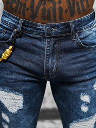 Spodnie jeansowe męskie niebieskie OZONEE DR/TF224