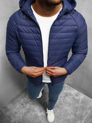 Kurtka przejściowa męska pikowana granatowa OZONEE JS/HM112/50