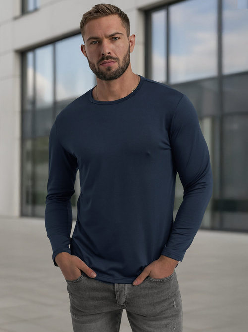 Longsleeve męski granatowy OZONEE JS/DB71/5