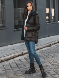 Kurtka zimowa damska czarna OZONEE O/M1552/1Z