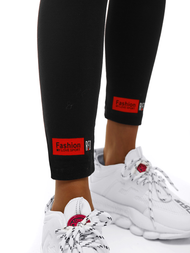 Legginsy damskie czarno-czerwone OZONEE O/82330
