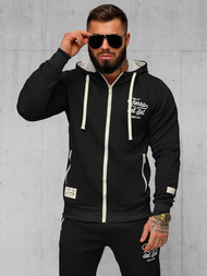 Komplet dresowy męski czarny OZONEE O/FF5032AB