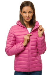 Kurtka przejściowa damska jasno-różowa OZONEE JS/M23036/42