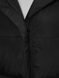 Стьобаний жіночий жилет чорний OZONEE O/81266