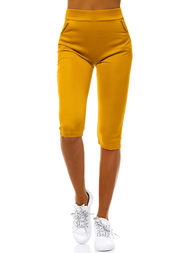 Legginsy krótkie damskie camelowe OZONEE JS/1027/E10