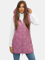Стьобаний жіночий жилет pожева OZONEE O/H928/38