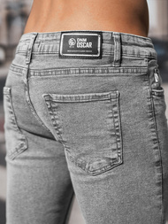 Spodnie jeansowe męskie grafitowe OZONEE DO/2446